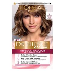 I have very deep dark brown hair, some call it black it especially looks it when my roots come through but it really isn't. L Oreal Paris Excellence Creme Permanent Hair Dye 7 Dark Blonde Boots