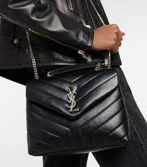 Loulou Small Leather Shoulder Bag in Black - Saint Laurent | Mytheresa