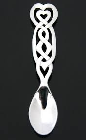 celtic heart silver spoon tain silver