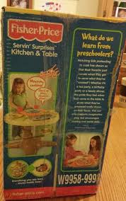 Fisher price servin' surprises pancake breakfast. New In Box Fisher Price Servin Surprises Kitchen And Table Set Pretend 1789475449