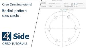radial pattern axis circle creo