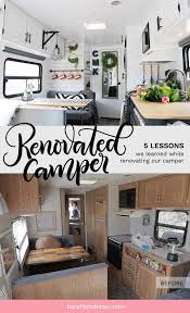 Feeling squished around the table in your camper or rv? 5 Lessons We Learned While Renovating Our Camper Rv Reno Barefoot Detour