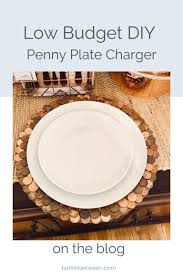 diy penny plate charger clic home