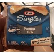 kraft pepper jack cheese singles