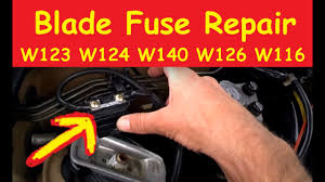 Blade Fuse Repair Diy Tutorial Fix Mercedes W124 W126 W123 Fixes