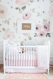 white crib with pink olio crib bedding