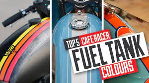 top 5 cafe racer fuel tank colours