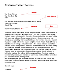 Sample Formal Business Letter 9 Examples In Word Pdf