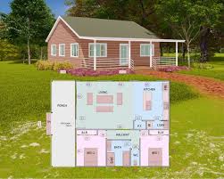 Plan 201027 Tiny House 2 Bedrooms