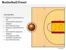 Basketball Court Powerpoint Template Slide Powerpoint