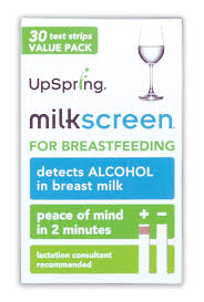 Upspring Baby Milkscreen Breastmilk Alcohol Test Strips 30 Count Value Pack At Home Test Detector For Alcohol In Breast Milk With Easy To Read Test