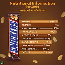 snickers chocolate bar 45g pack of