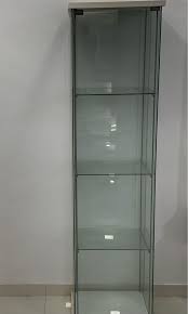 Ikea Detolf Glass Door White Cabinet