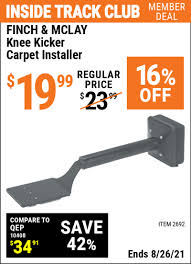 knee kicker carpet installer