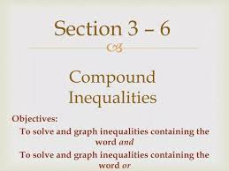 6 Compound Inequalities Powerpoint