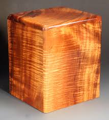 hawaiian koa wood small urn 152 125