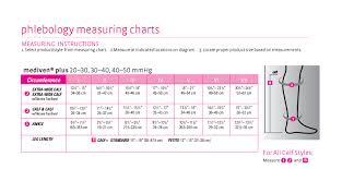 42 True To Life Mediven Compression Stocking Size Chart