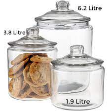 Biscotti Large Glass Jar 3 8 Litre