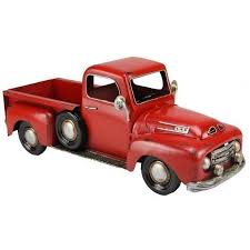 Each trucks is personal designed and decorate in christmas decor. 16 Red Metal Truck Planter Am0096 Vintage Red Truck Decor Red Truck Decor Wooden Car