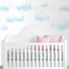 Fluffy Clouds Wall Stickers L And