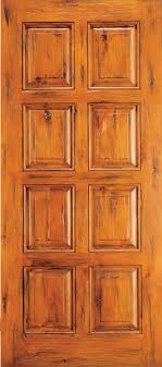western 8 panel wood door