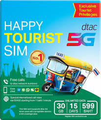 thailand 4g sim card by dtac bangkok