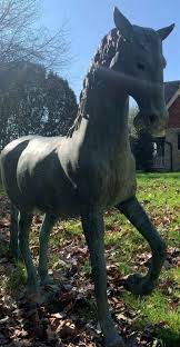 bronze horse statue stolen from garden