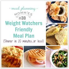 20 free weight watchers meal plans with