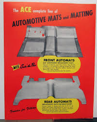 1950s ace automotive mats matting