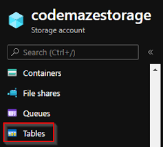 azure table storage with asp net core