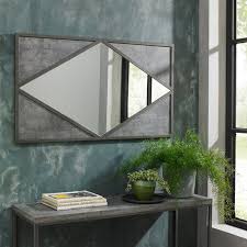 Dark Grey Rectangular Wall Mirror