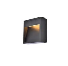 raine integrated led wall sconce in black ldod4019bk