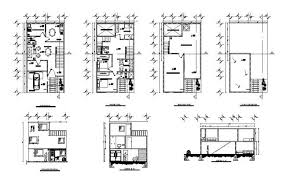 Elevation Section And Floor Plan