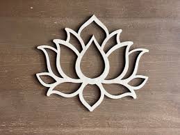 Wood Lotus Flower Macrame Frame Laser