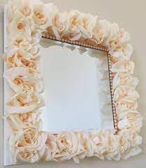 elegant rose wall mirror handmade