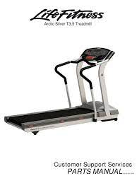 life fitness treadmill t3 5 parts