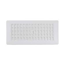 decor grates pl410 wh 4 in x 10 in plastic floor register white