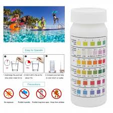 50pcs Swimming Pool Spa Test Strips Chlorine Ph Alkalinity Water Quality
