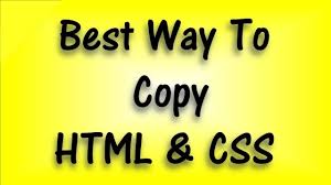 easy to copy css and html best way to