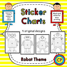 Incentive Charts Robot Sticker Charts