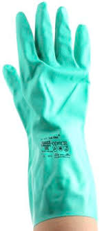 Ansell Sol Vex Nitrile Gloves Size 9 Green Chemical Resistant