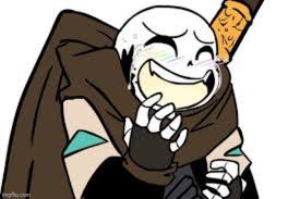 Ink!sans ink!sans is an out!code character who does not belong to any specific alternative universe (au) of undertale. Undertale Ink Sans Laughing Memes Gifs Imgflip
