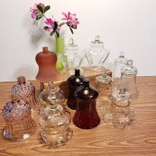 Various Vintage Glass Peg Votive Candle