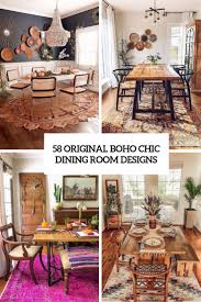 boho chic dining room designs
