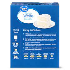 great value deluxe moist white cake mix