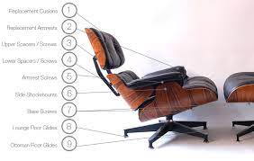 eames lounge and ottoman 670 671 parts
