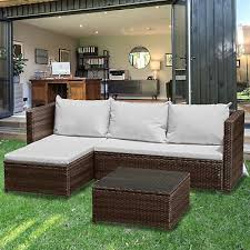 l shape rattan garden furniture outdoor
