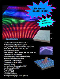 interactive dance floor with touch