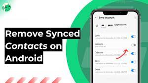 how to remove synced contacts from