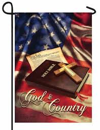 God And Country Garden Flag I